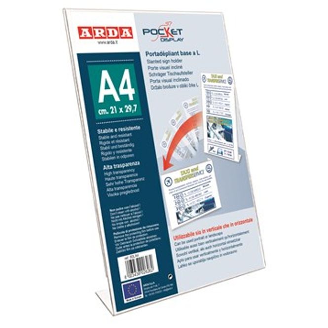 Huvudbild Skylthållare A4 L-fot 