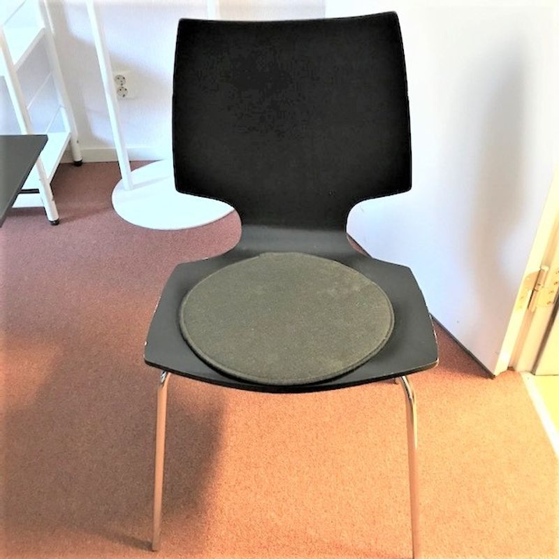 Stol svart/krom - begagnad