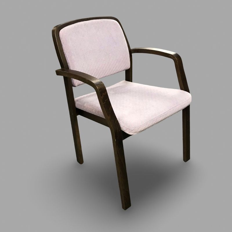 Karmstol mörkbrun/ljuslila