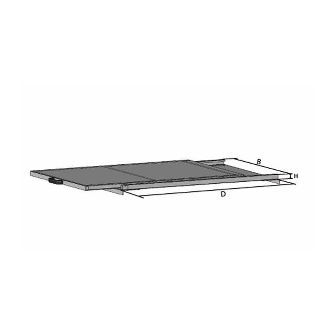 Huvudbild Utdragsenhet 200kg  plåtplan Balkmonterad