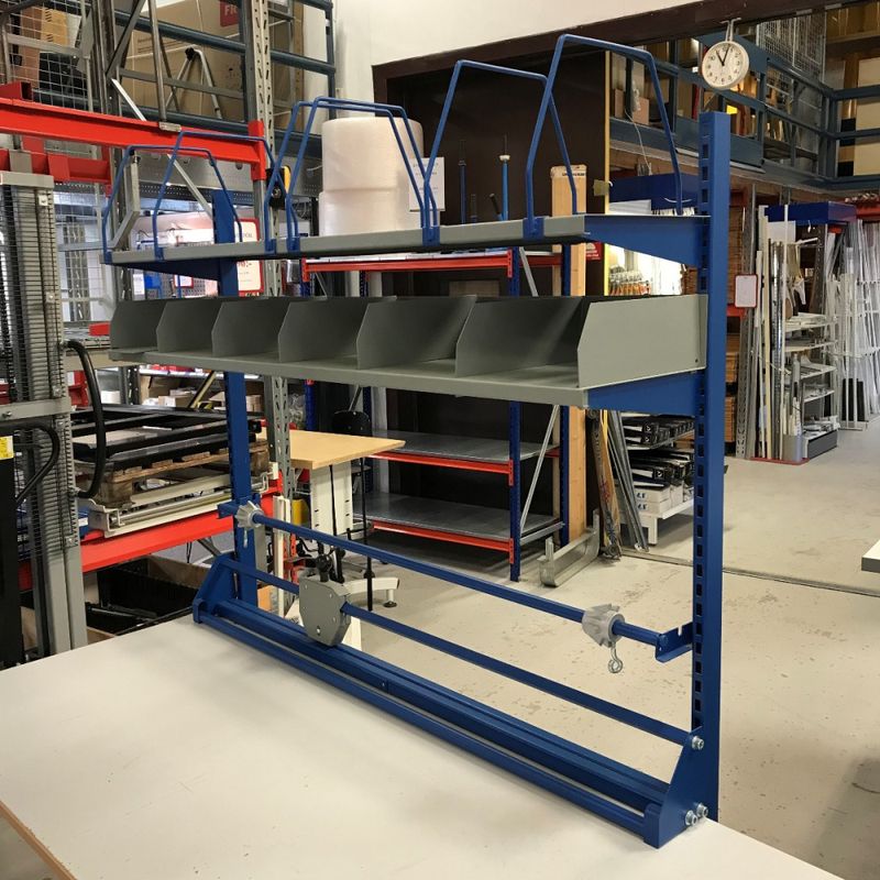 Packbord med överhyllor & skärare - begagnat