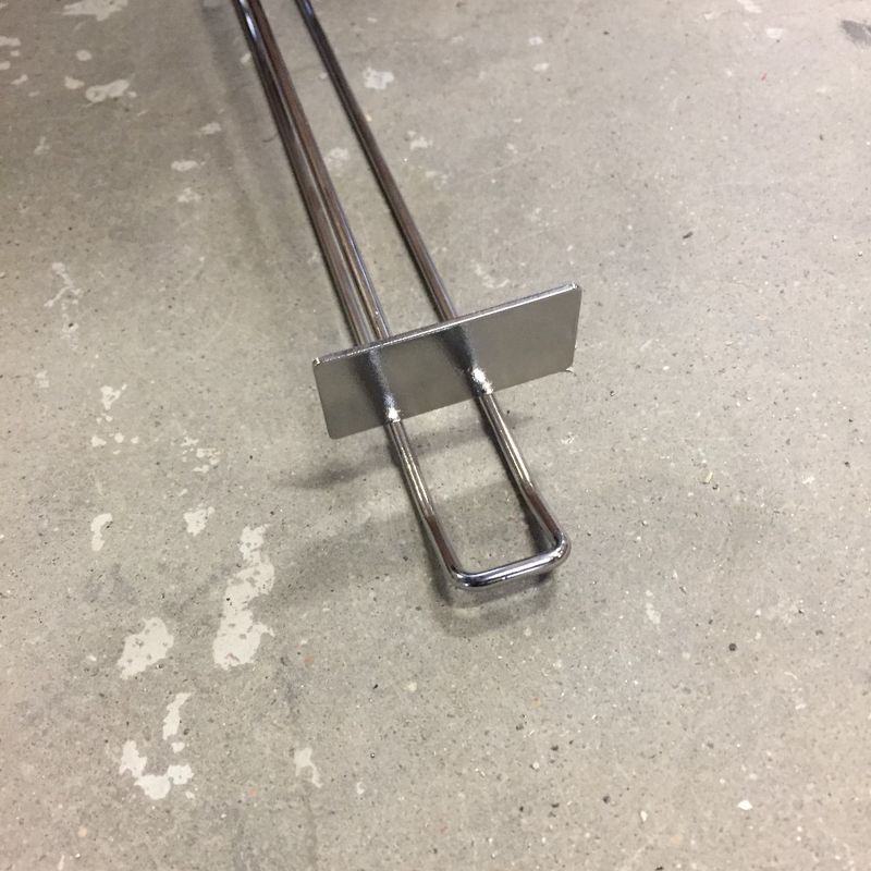 Dubbelspjut med etikettbricka 300 mm - begagnat