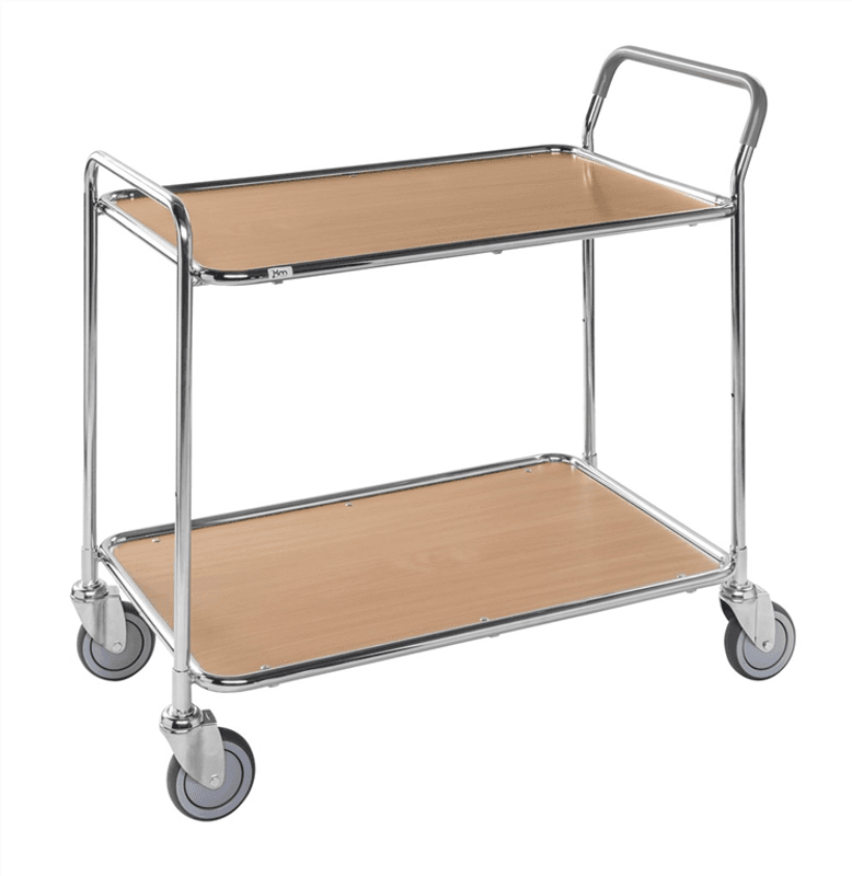 Bordsvagn 2 plan | Laminat | Elförzinkad