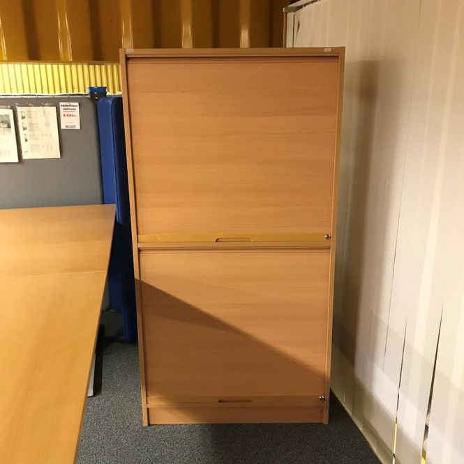 Huvudbild Skåp med jalusidörrar boklaminat
