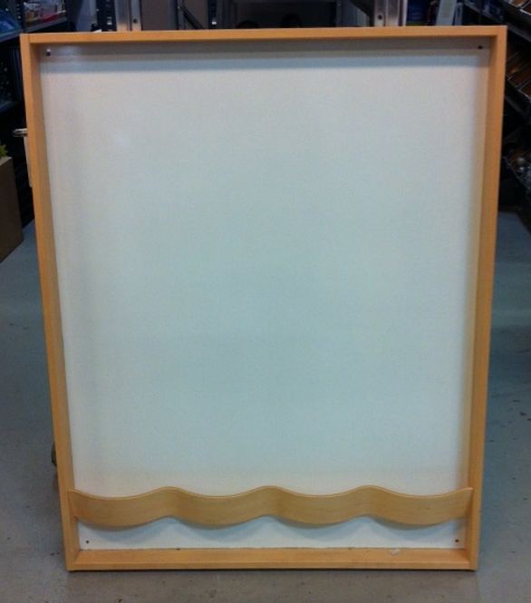 Huvudbild Tidskriftshylla Vågspel björk/vit - begagnad