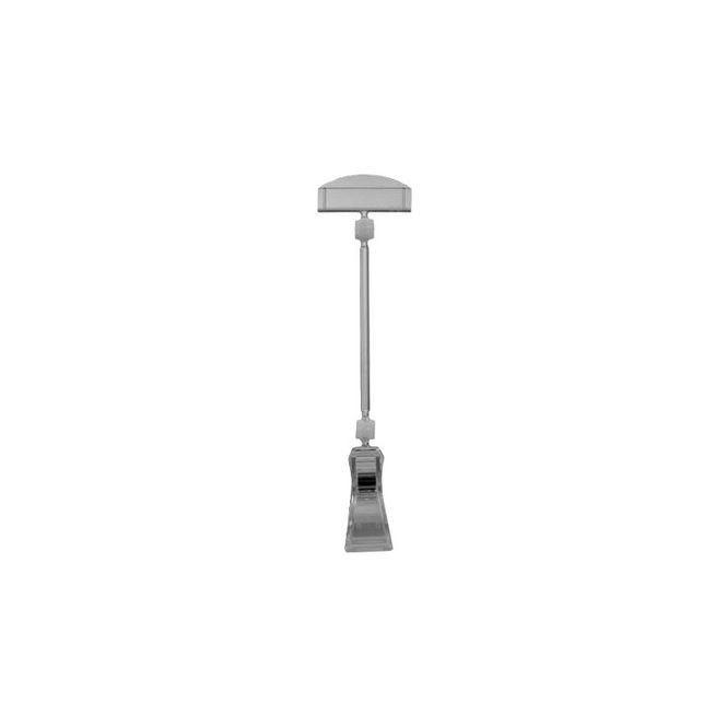 Huvudbild Skyltklämma mellan med 10cm stång transp 10-pack