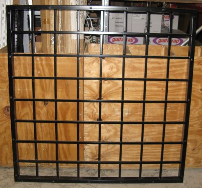 Huvudbild Inbrottsgaller svart 127x127 cm - begagnat