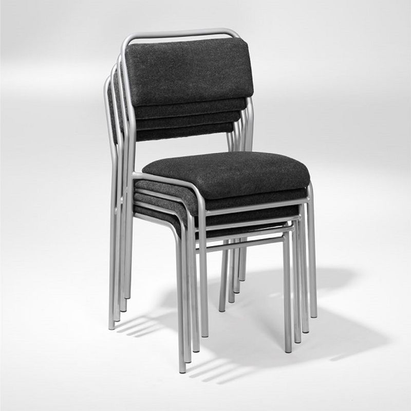 Partystolen 1 textil grå | 4-pack 