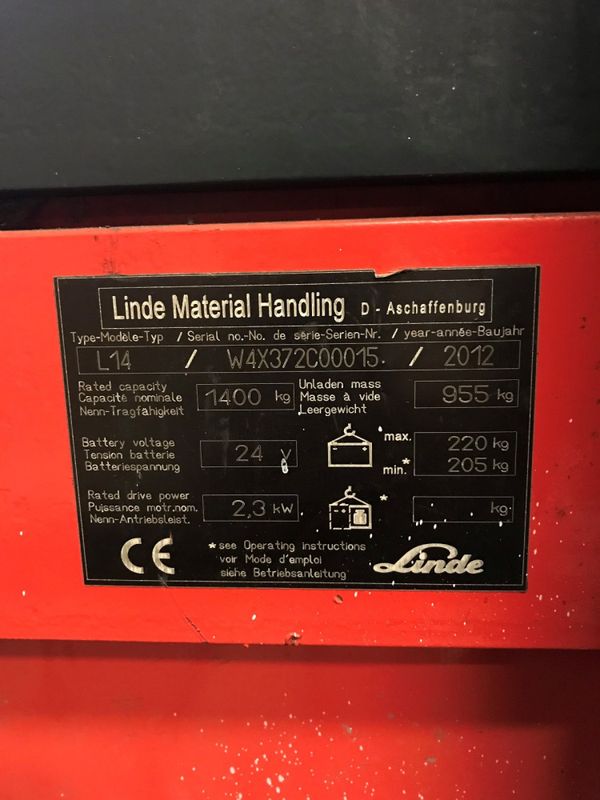 Ledstaplare Linde L14 - begagnad
