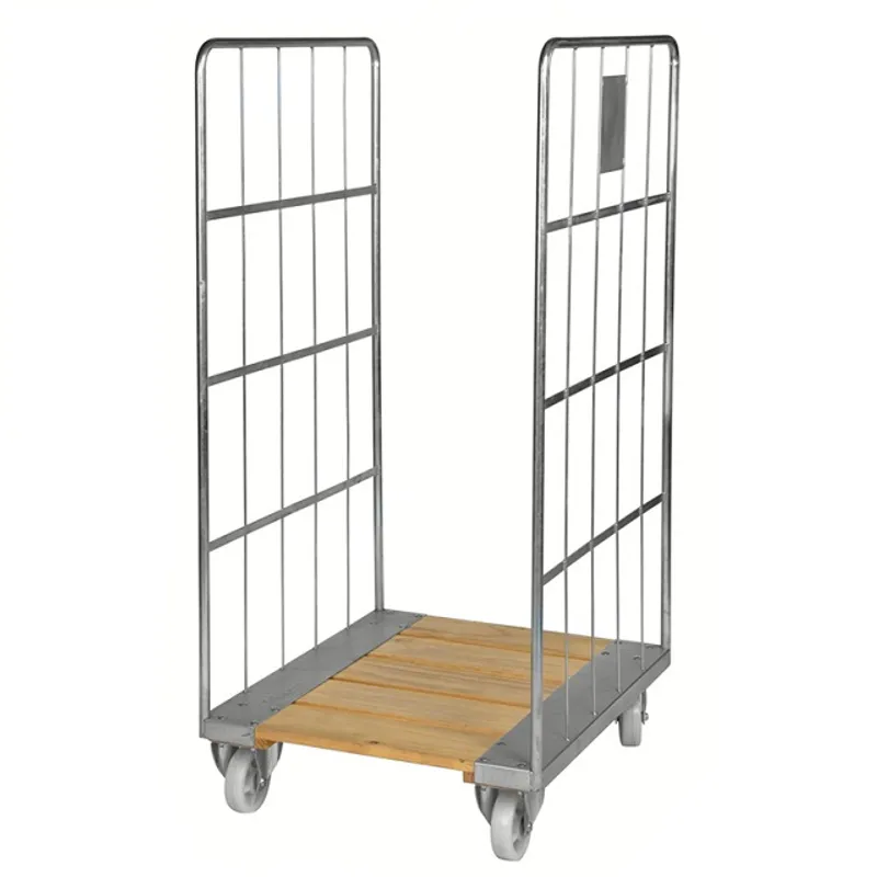 Rullcontainer 2 sidor | Träbotten