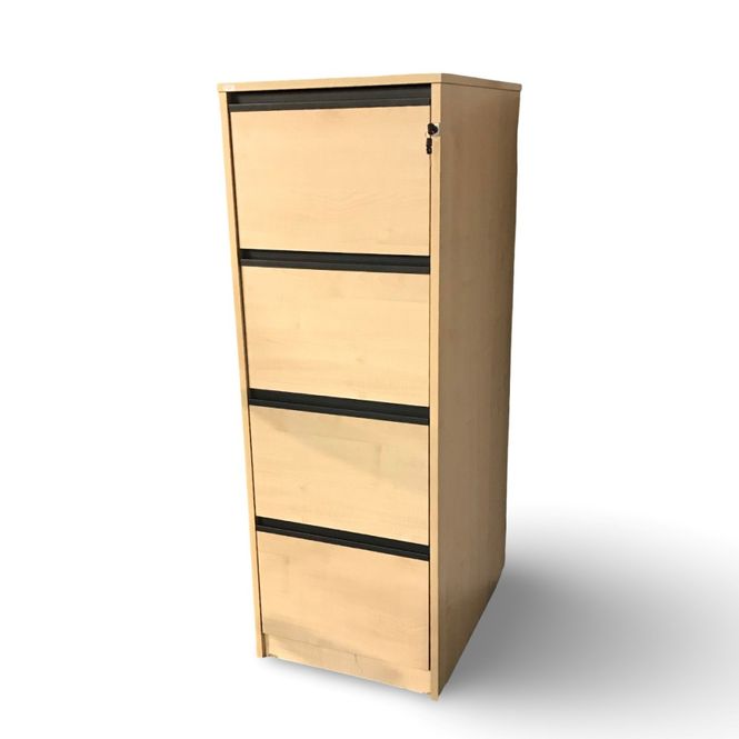 Huvudbild Hängmappsskåp 4 lådor björklaminat